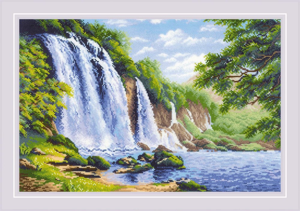 Сет наклеек MriyTaDiy Art №49 Сказочный водопад 10х15 см