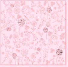 Оверлей лист "EMBROIDERY pink" - фото 19198