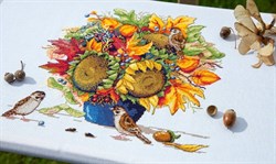 Набор для вышивания "Осенний букет с подсолнухами" - фото 25125