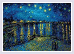 Набор алмазной мозаики Звездная ночь над Роной по мотивам картины Ван Гога - фото 29210
