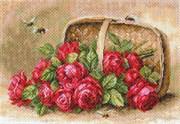 Рисунок на канве "Знойные розы"