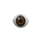 Глаза для кукол карие,12.5x8.5 мм, 2 шт