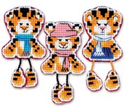 Набор для вышивания магниты Тигрята