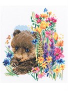 Набор для вышивания Тот, кто любит цветы Медвежонок