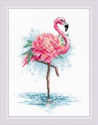 Набор для вышивания Цветущий фламинго